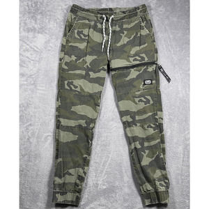 Ecko Unltd Pants Mens Large Green Camouflage Joggers Ripstop Streetwear Y2k